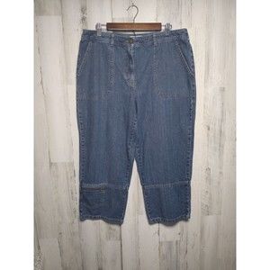 Orvis Capri Denim Jeans Pants Women's 16 Cotton Blend